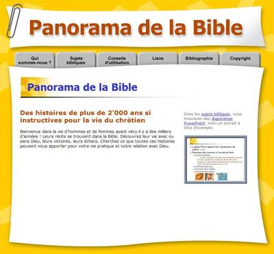 Panorama de la Bible